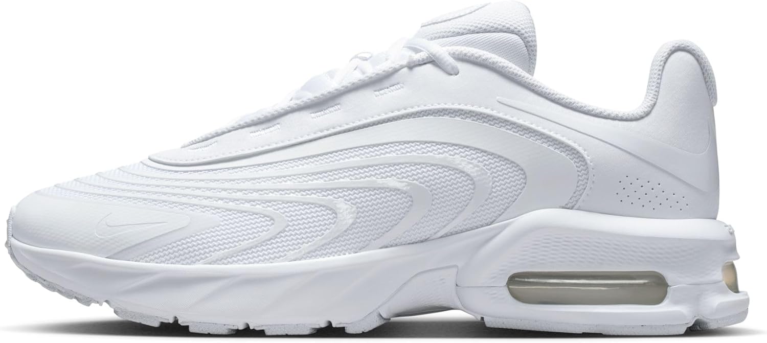 Nike Men's Air Max Fire Lifestyle Shoes, White/White-Black, 11