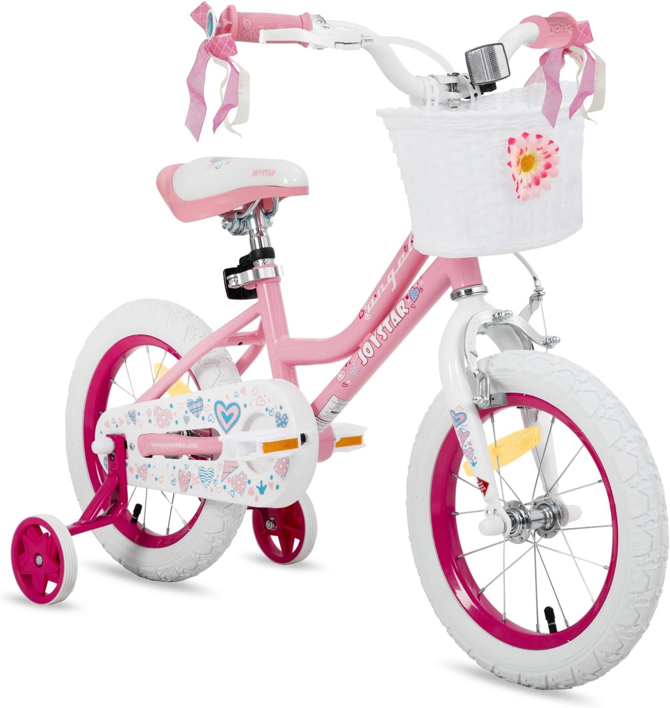 JOYSTAR Bicicleta Infantil 12/14/16/18/20 Pulgadas para niñas de 2 a 13 años, Bicicleta 12/14/16/18/20 Pulgadas con Rued