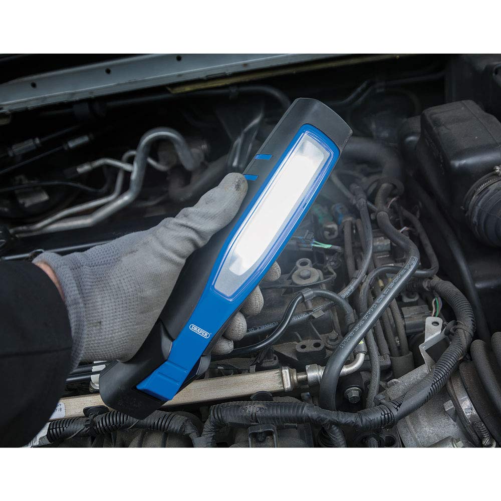 Draper 11764 - Lámpara de inspección recargable LED COB de 10 W, color azul