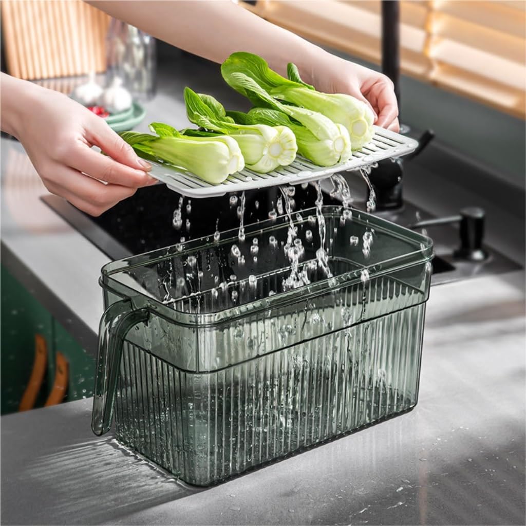 Contenitori Ermetici per Alimenti Contenitore for la conservazione della freschezza del frigorifero Scatola for la conservazione dei materiali con manico Scatola for la conservazione della freschezza