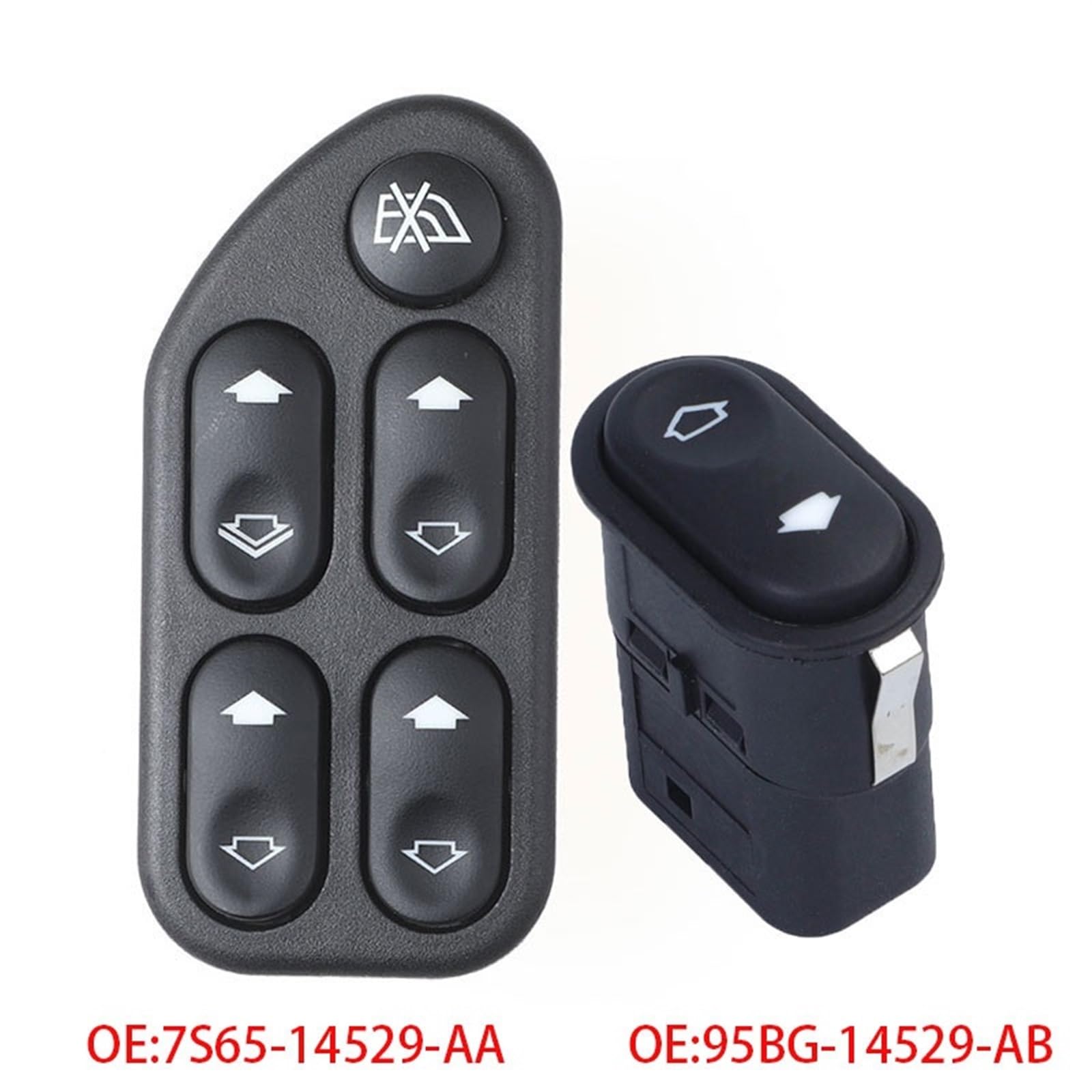 Amazon.com: Power Window Switch OEM 7S65-14529-AA 95BG-14529-AB  