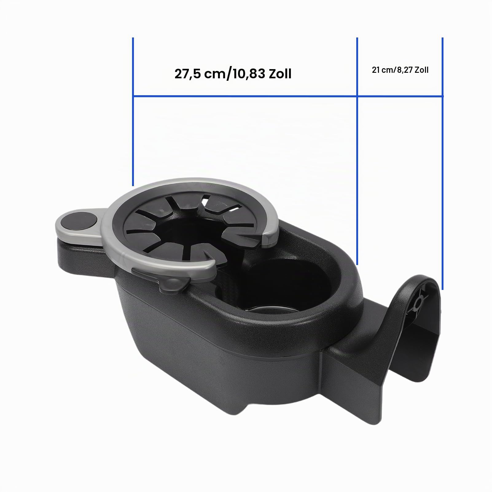 Auto Getränkehalter für Benz Smart Fortwo W451 Auto Becherhalter Mittelkonsole Automotive A4518100370 Mittelkonsole Becherhalter A4518100370, Schwarz