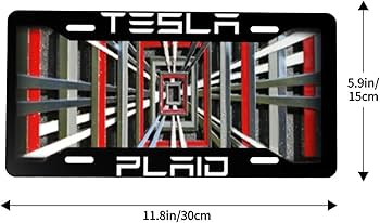 Amazon.co.jp: ナンバープレートとフレーム テスラフロントナンバー