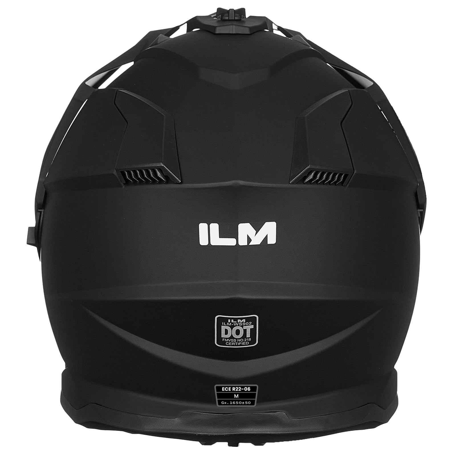 ILM Casque Moto Cross Homme Femme Offroad ECE Homologué VTT avec Double visière DH Enduro Quad Motocross WS902