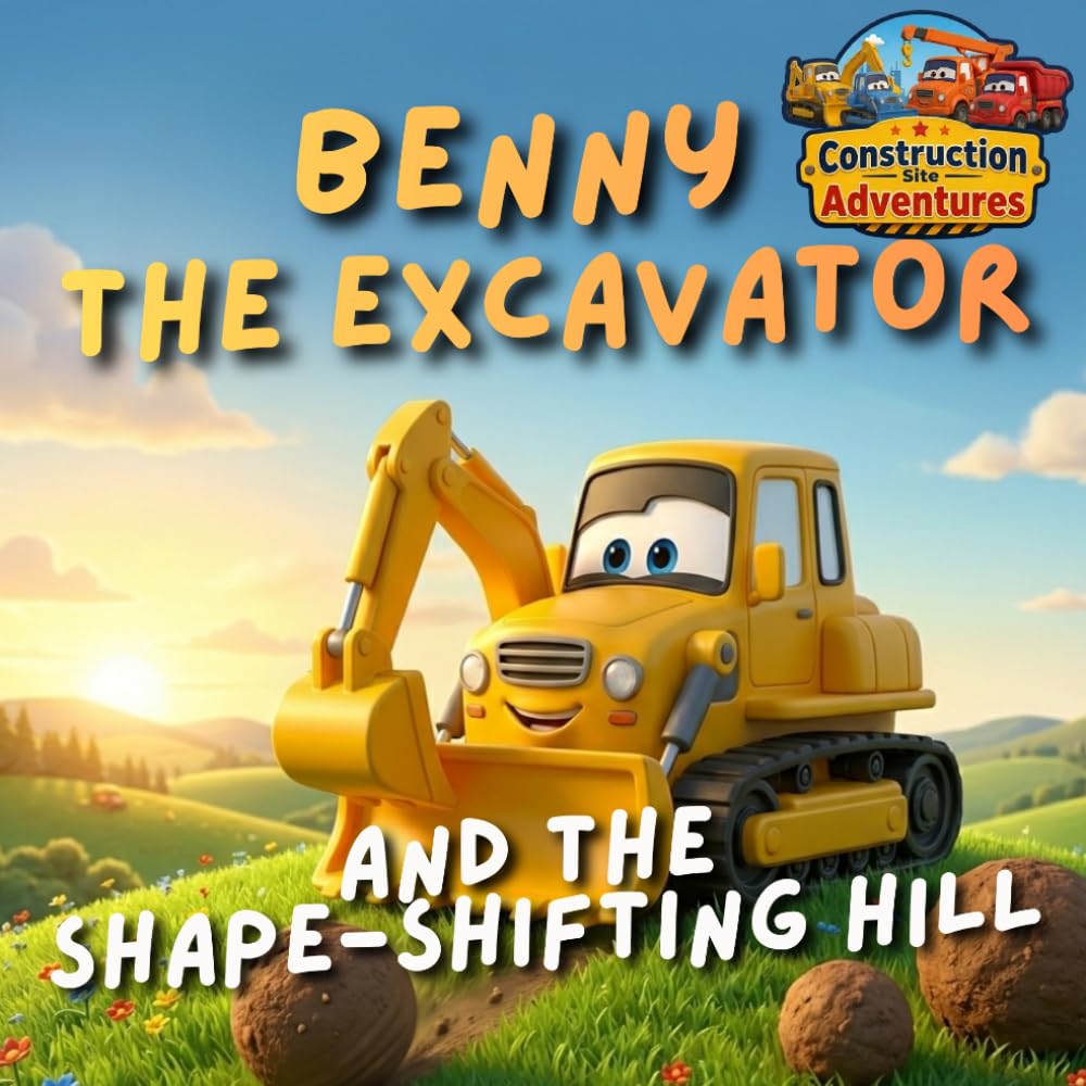 Benny the excavator and the shape-shifting hill: Construction Site Adventures – Illustrated Book for Children Ages 2-5