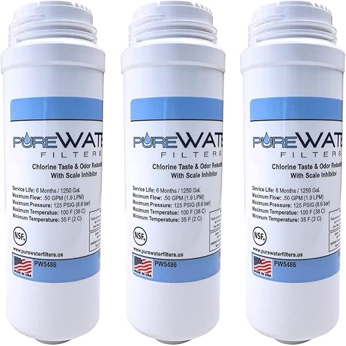 PureWater - Cartucho de filtro de agua de repuesto para Keurig P versiones B150, K150 B155, K155 y todos K2500 K3000 B3000SE K3500 K4000 (paquete de