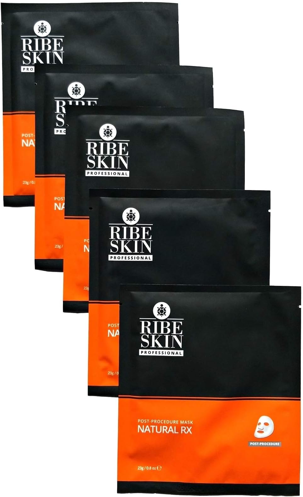 Natural RX Biocellulose Stem Cell Face Mask with Epidermal Growth Factor/EGF: Luxury Korean Facial Treatment Post Procedure Skin Care Sheet Mask in Skin Repair Serum (5 Sheets)