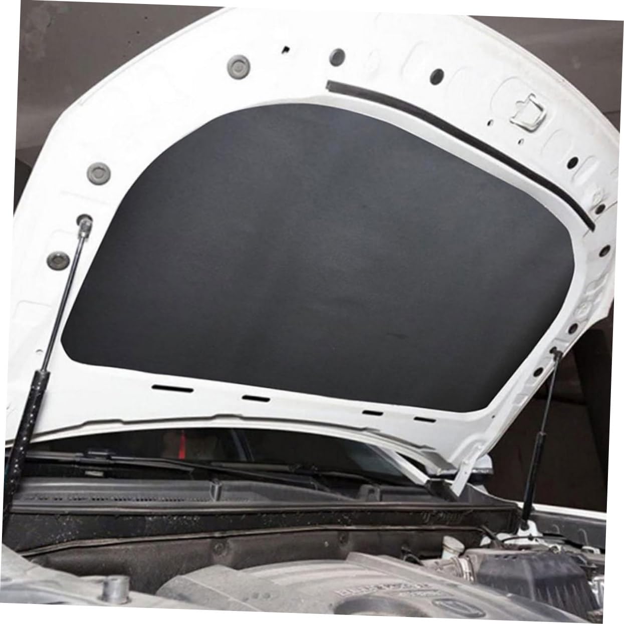 Cabilock 2pezzi Tappetino Fonoassorbente Per Auto Isolante Termico e Termico Del Motore Materiale Fonoassorbente Riduce Rumore Migliora Efficienza Carburante Silenzioso Installazione Facile