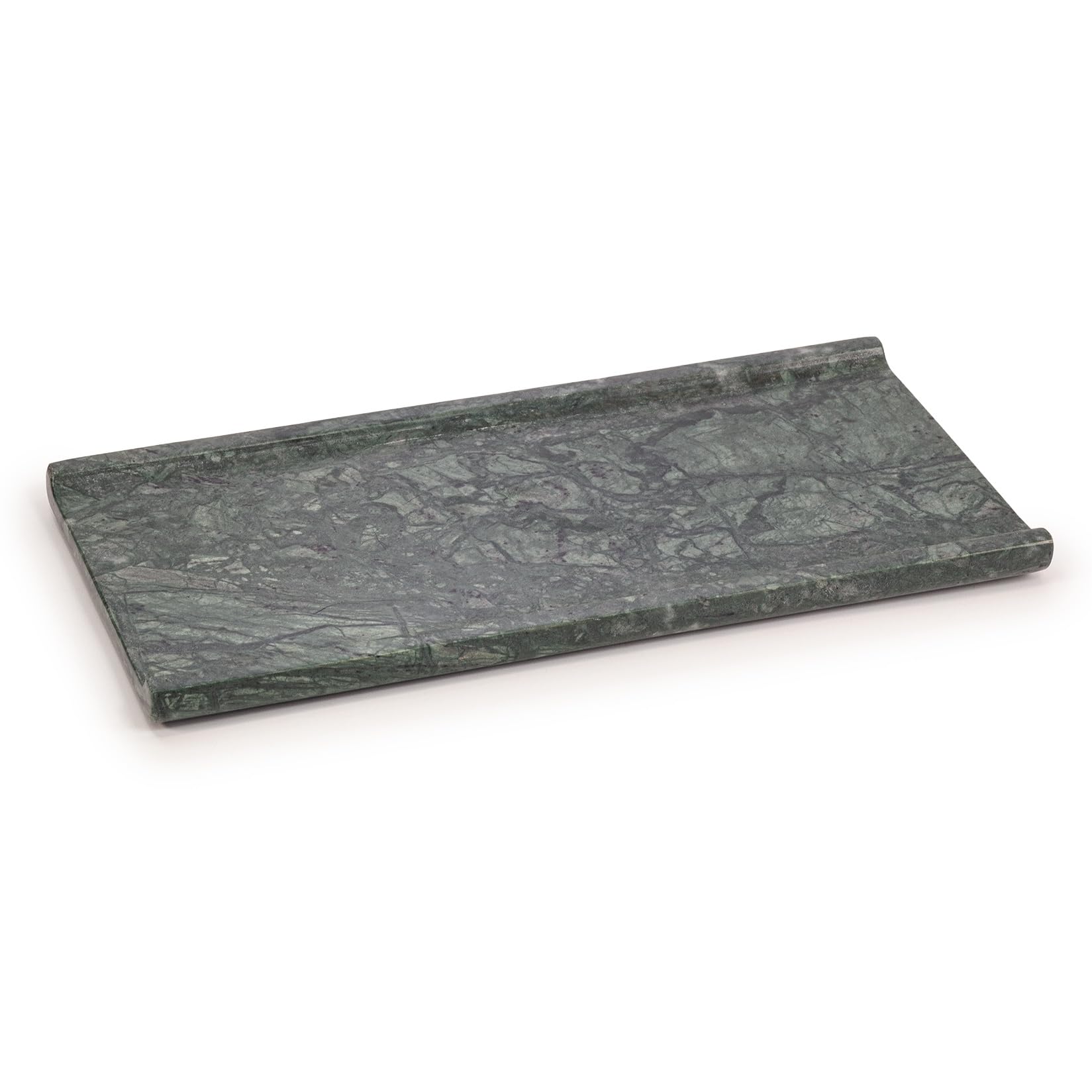 Ehc Green Decorative Marble Serving Tray For Bathroom, Vanity, Jewellery, Coffee Table Accessory, Multipurpose Organizer