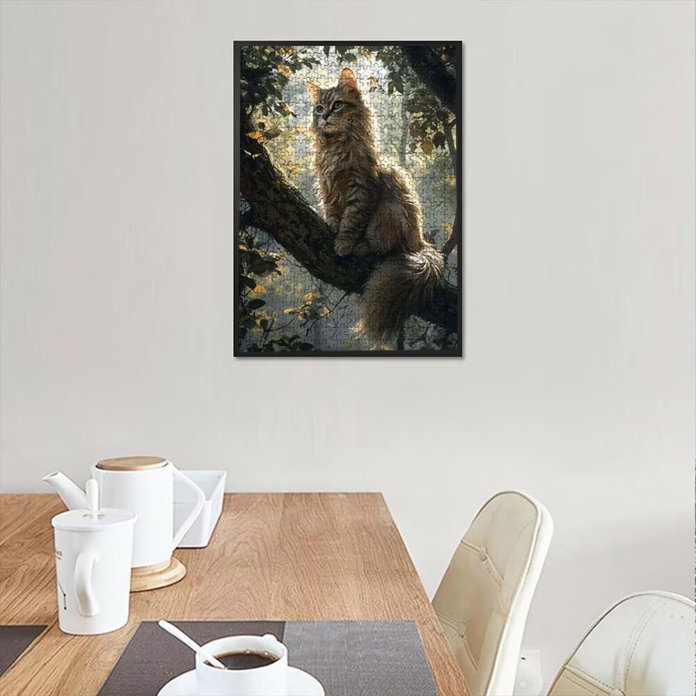 Puzzle 3000 Pezzi, Ramo Gatto 3D Puzzle per Adulti Impegnativo, Educa Puzzles Artistico, Divertente E Stimolante Puzzles Decorativo per La Famiglia, Regalo e Decorazione Pareti DX0YL6-849