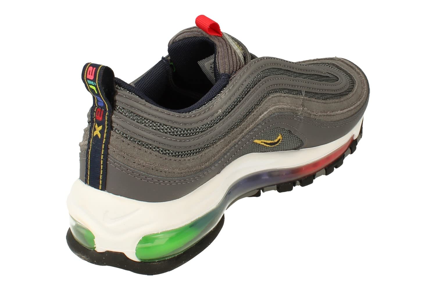 Nike Air Max 97 EOI GS Running Trainers DD2002 Sneakers Shoes (UK 4 US 4.5Y EU 36.5, Light Graphite Obsidian Black 001)