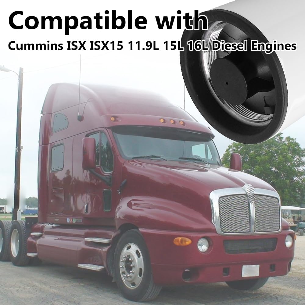4PCS FF5776 Fuel Filter Compatible with Cummins Engines ISX15 2010 ISX 15L and 16L, 2010 ISX 11.9L QSX Replaces 3685306 4331007