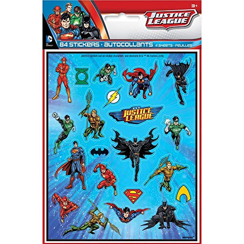 Justice League Sticker Sheets, 4ct - //coolthings.us