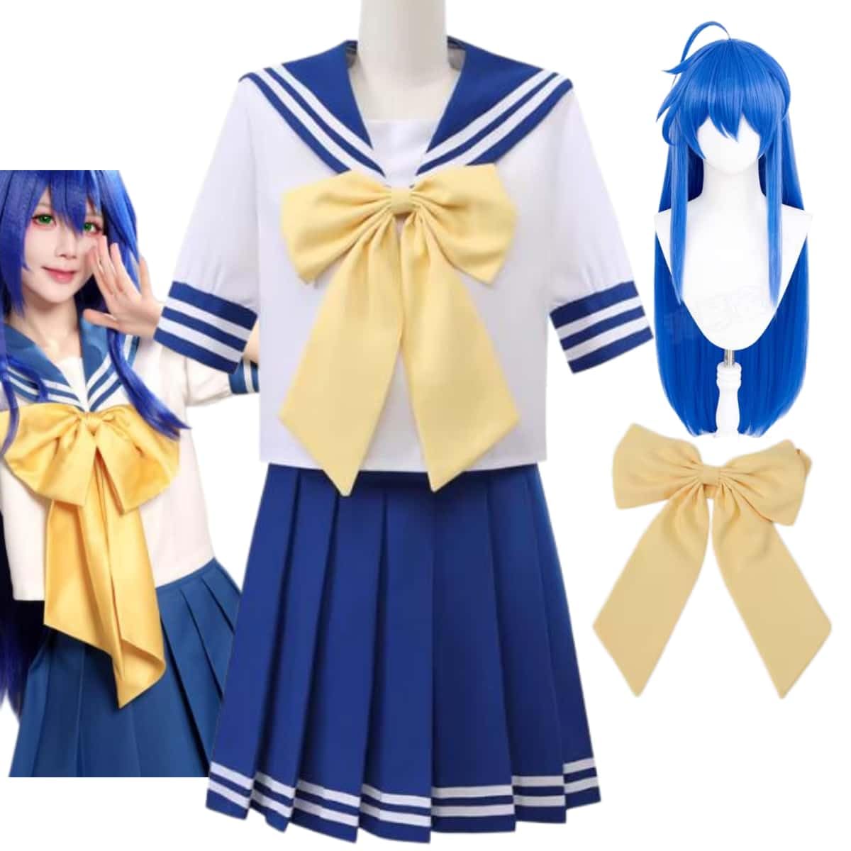 Amazon.co.jp: [ケ-プ] らき☆すた コスプレ衣装 泉こなた 美水かがみ