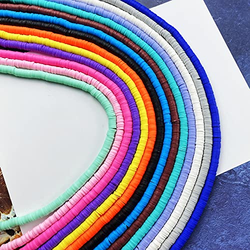 4000 Pieces White Polymer Clay Beads Heishi Beads For Diy Jewelry Making Bracelets Necklace Earring,6Mm #TOP2