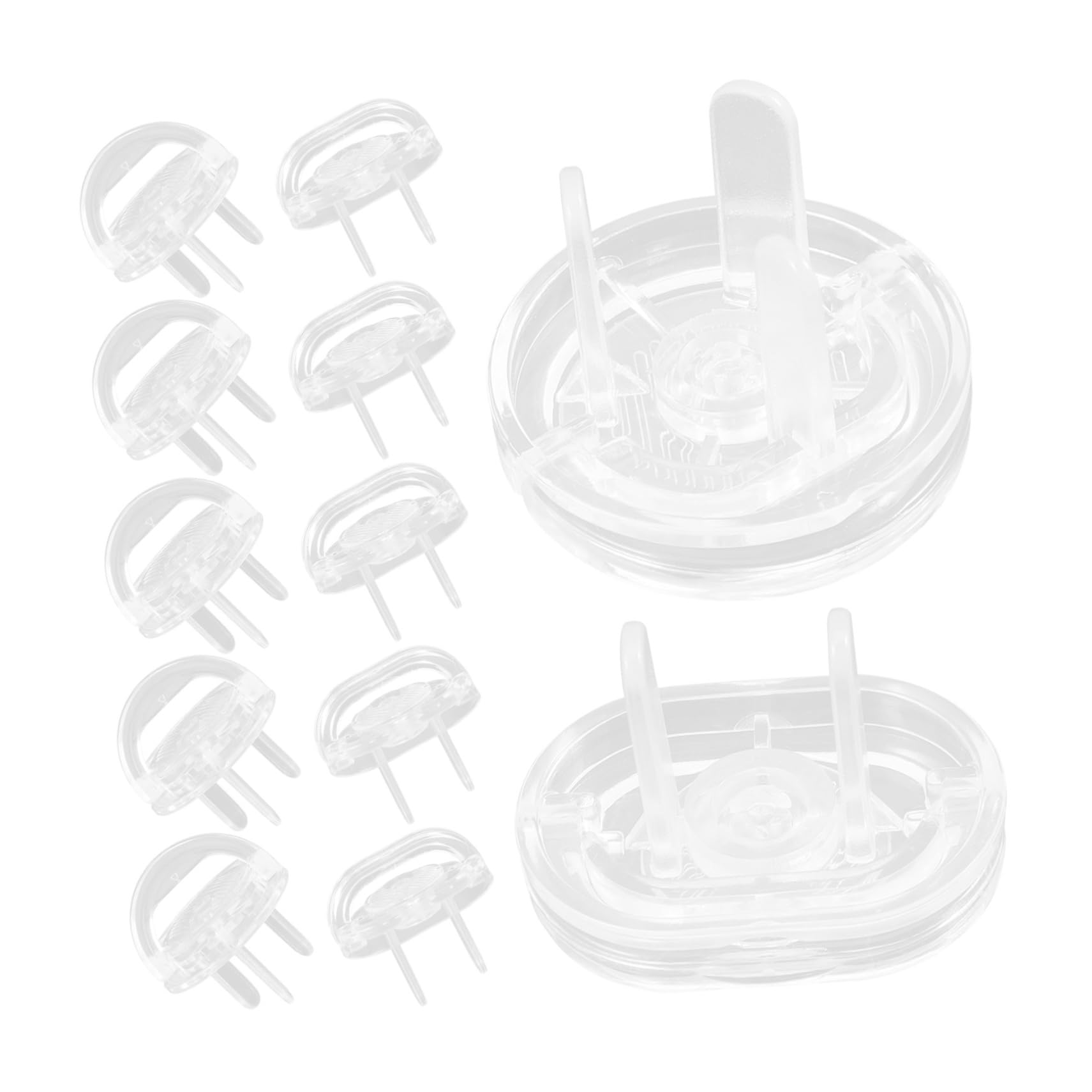 Hemobllo 4sets Copriprese Elettriche Per Trasparenti Due Facili Installare e Resistenti Protezione Elettrici Per