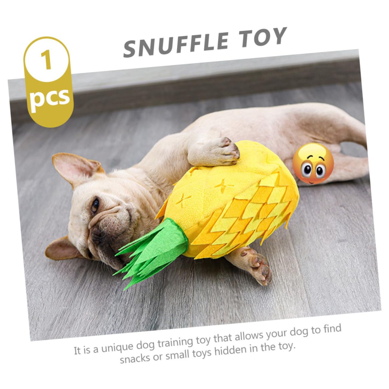 Toddmomy Jouet Ananas pour Chien Jouet à Tétine Distributeur De Nourriture Intérieur Occupation pour Chiot