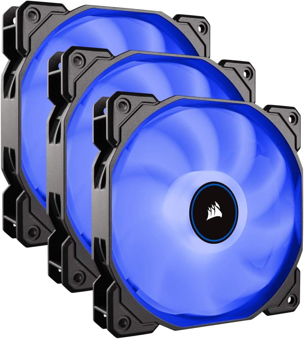 CORSAIR AF120 LED Low Noise Cooling Fan Triple Pack - Blue Cooling CO-9050084-WW