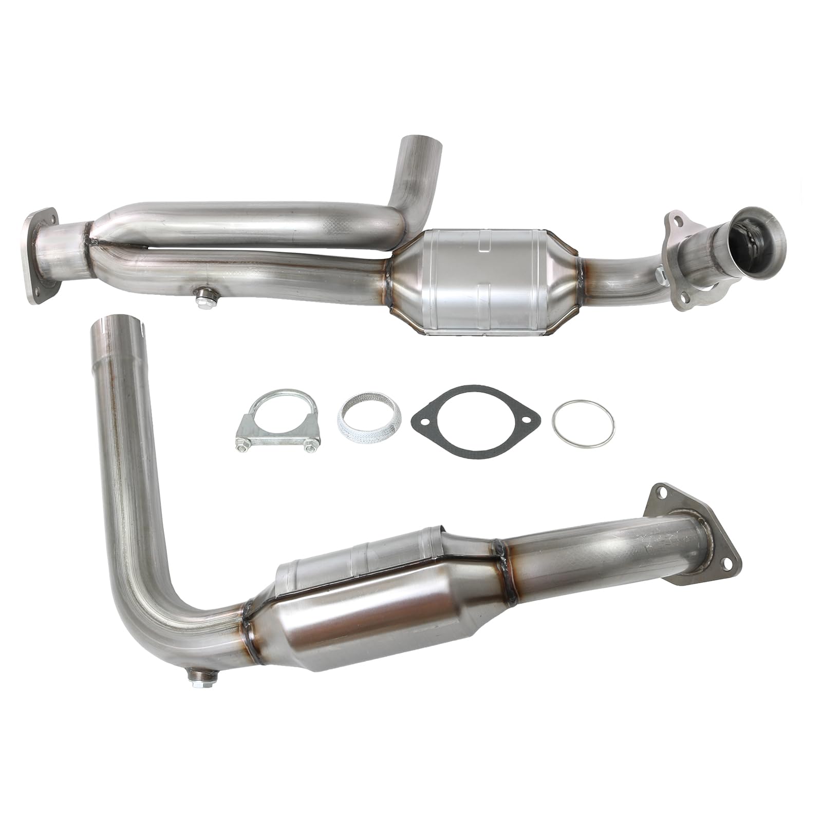 RALBDX Catalytic Converter Exhaust Y-Pipe Compatible with 02-05 Escalade, Avalanche 1500/99-05 Silverado Sierra 1500/00-06 Suburban 1500/00-06 Tahoe / 00-06 Yukon Xl 4.3L 4.8L 5.3L