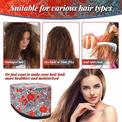 Hair Steamer, 2020 New Upgrade 110V Electric Hair Cap Thermal Cap for Hair Spa Hair Thermal Treatment Deep Conditioning Hair Spa Cap Hair Care Hat for Home Use
