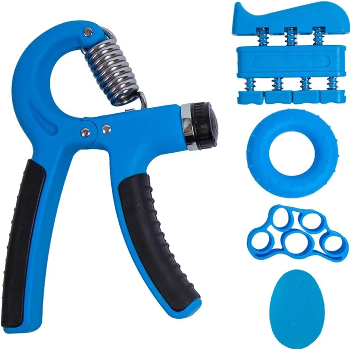 5pcs Adjustable Fitness Equipment, Finger Grip Device, Rehabilitation Training, Men's and Women's Wrist Trainer, Grip Device