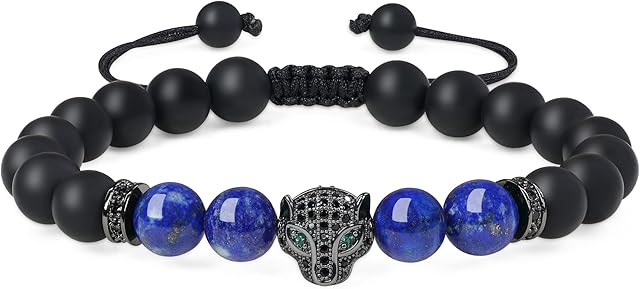 COAI Leopard Matte Onyx Stone Bracelet