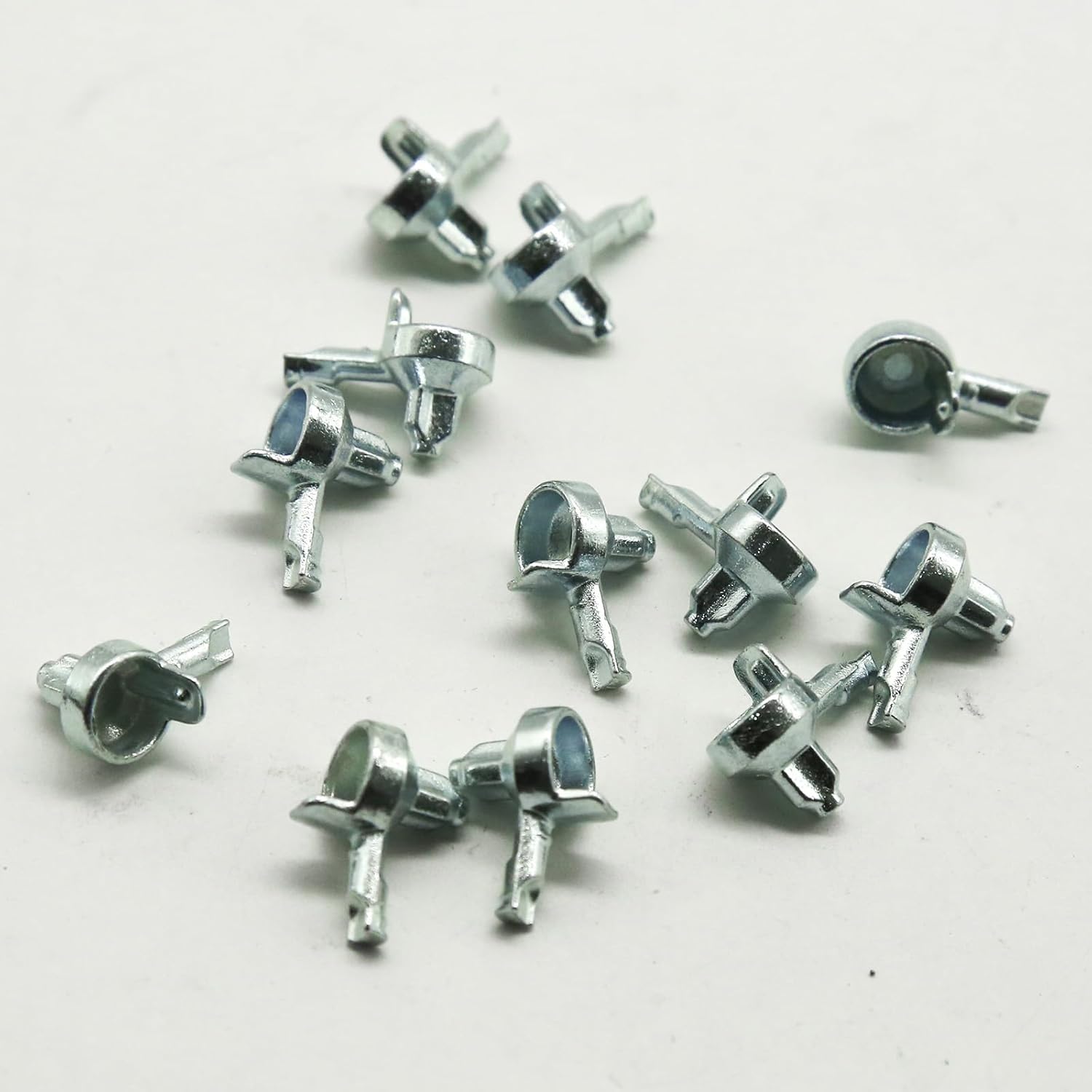 100Pcs Zinc Alloy Funnel Shape Plate Support, Cabinet Shelf Pegs, Shelf Support Bookshelf Pegs for Shelves, Cabinet Clips Bookshelf Tools & Supplies for Shelf Support