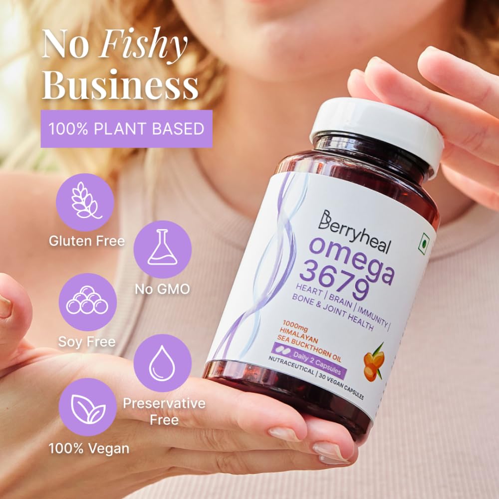 Berihel Omega 3679 | Sea Bakthorn oil capsules | 30 capsules - 500mg Berihel Omega 3679 | Sea Bakthorn oil capsules | 30 capsules - 500mg