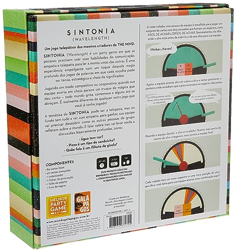 Galápagos, Sintonia (Wavelength), Jogo de Tabuleiro Competitivo, 2-12 jogadores, 30-60min