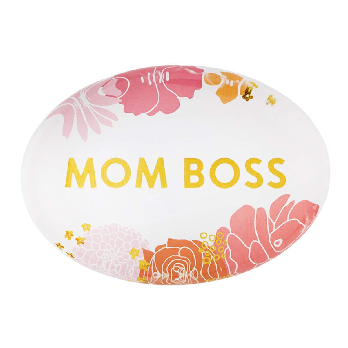 Boss Mom AutomBoss Mom Autom Floral Glass Paperweight, 4 Inch