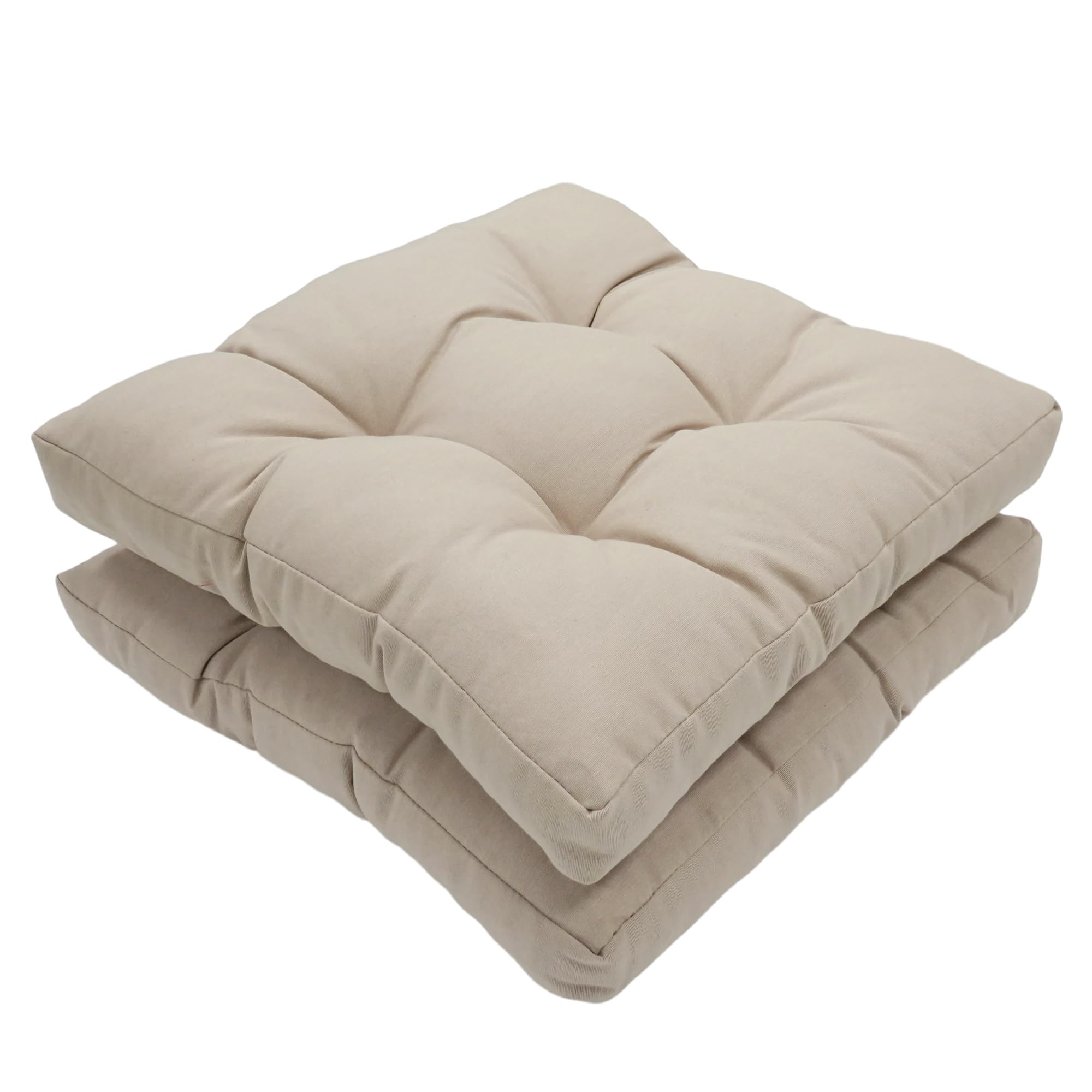Viste tu hogar Pack 2 Cojines para Silla, 40x40x5 CM, Efecto Tridimensional, Relleno de 100% Poliéster, Ideal para Comedor, Terraza, Salón y Restaurante, Color Raya Beige, Fabricado en España — view 33