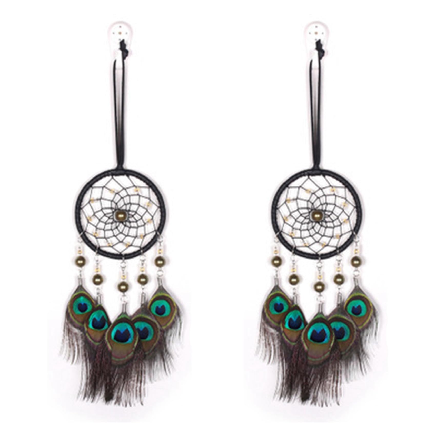 Vjsujehgy 2X Mini Dream Catcher Car Pendant Wind Chimes Decoration Home Decor & Wall Hanging Adornment