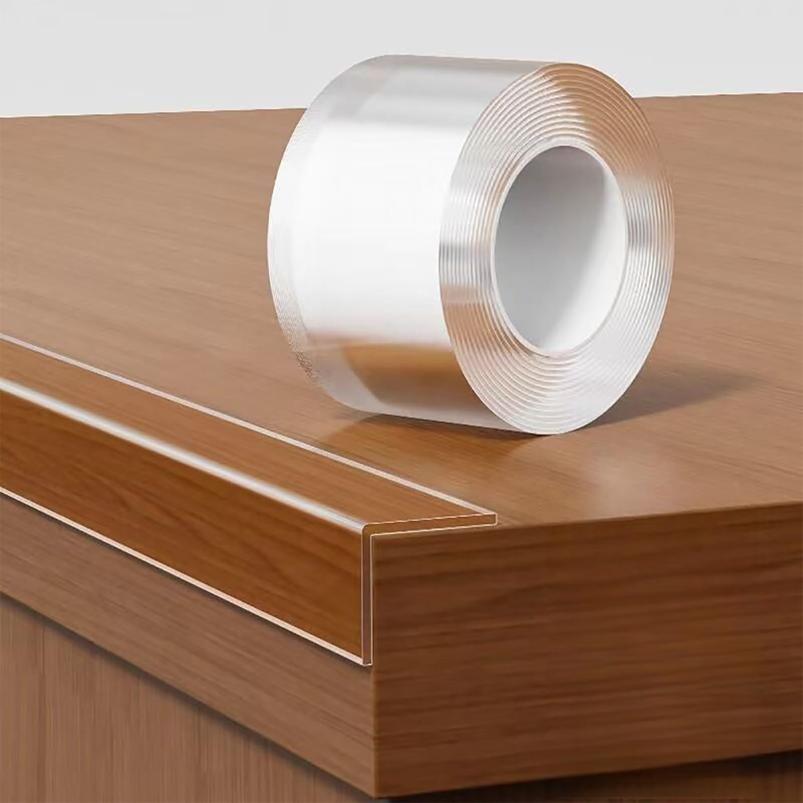 Furniture Edge corner protector, Transparent PVC Edge Protector Self-Adhesive 3-20m For Glass Desk Cabinet Countertop Shelf(W:2cm/0.8in,5m/16.4ft)