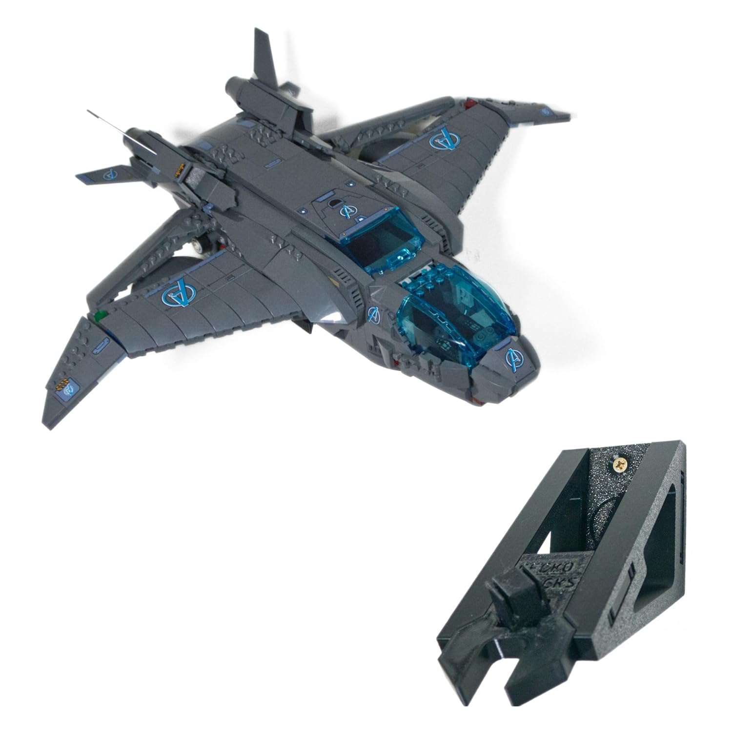Wall Mounting Bracket for Lego The Avengers Quinjet 76248 – Secure & Stylish Display, Easy Installation for Marvel Collectors
