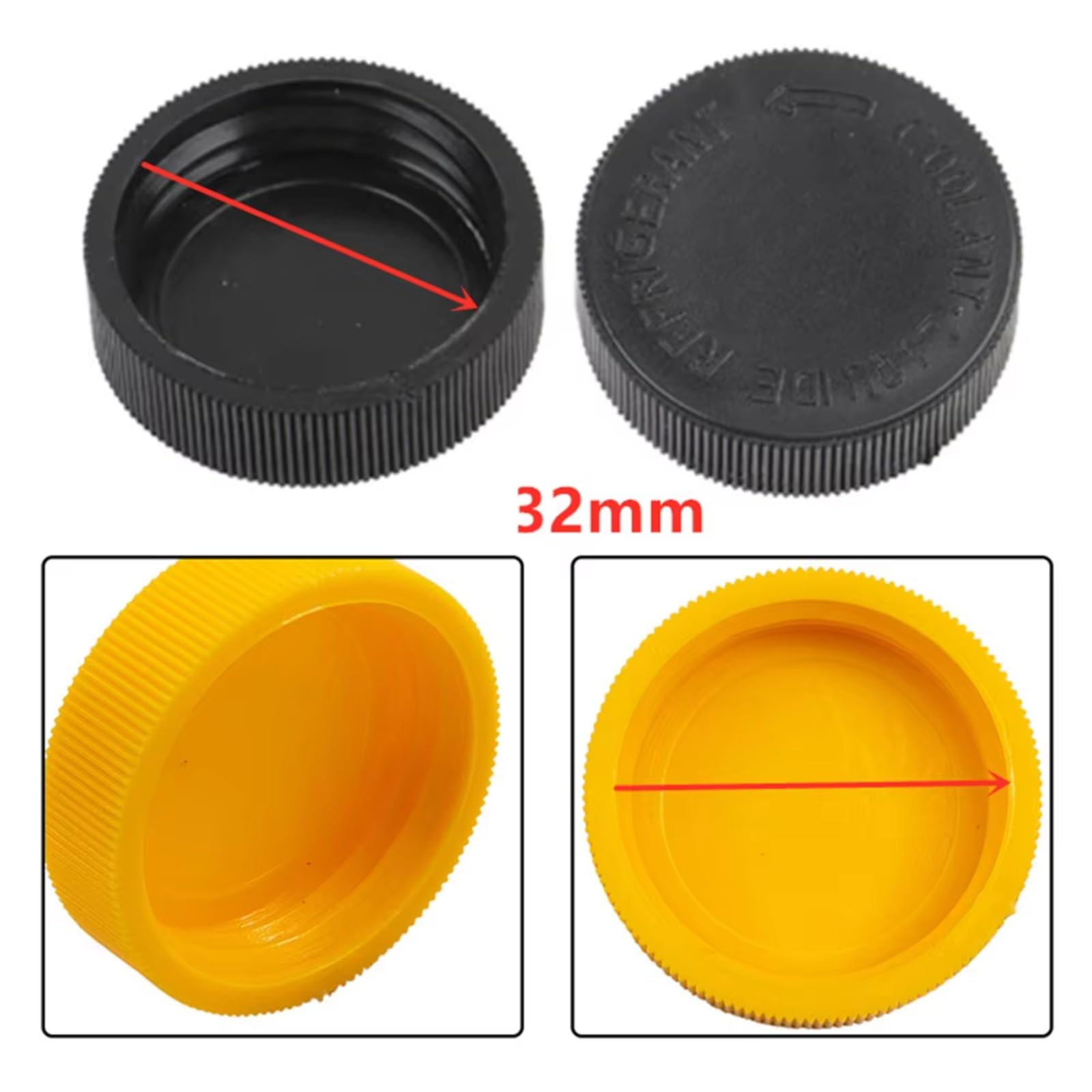 Compatible con Nissan Murano 2003 2004 2005 2006 2007 21712-79900 Tapa del depósito de expansión del refrigerante del Coche Tapa del depósito de Combustible