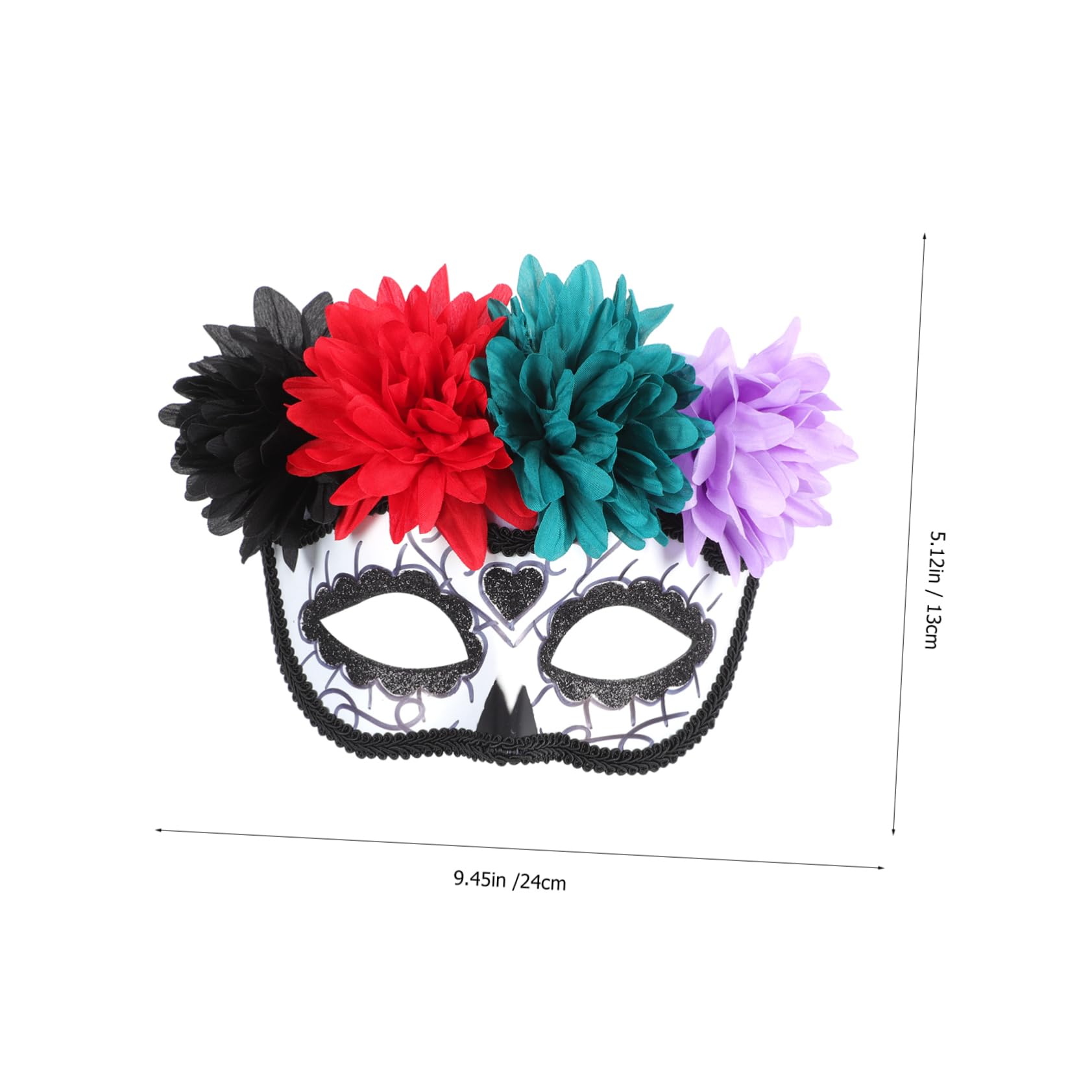 LIFKOME 1pc Flowered Carnival Mask for Women Unique Masquerade Costume Accessory for Festivals Parties and Celebrations Comfortable Eye-catching Design for Photo Opportunities