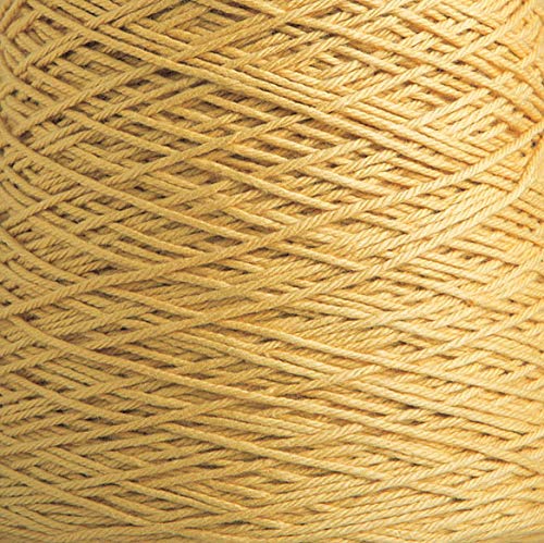 Image of Knit Picks Dishie Worsted Weight 100% Cotton Yarn Cone Yellow - 400 g (Creme Brulee)