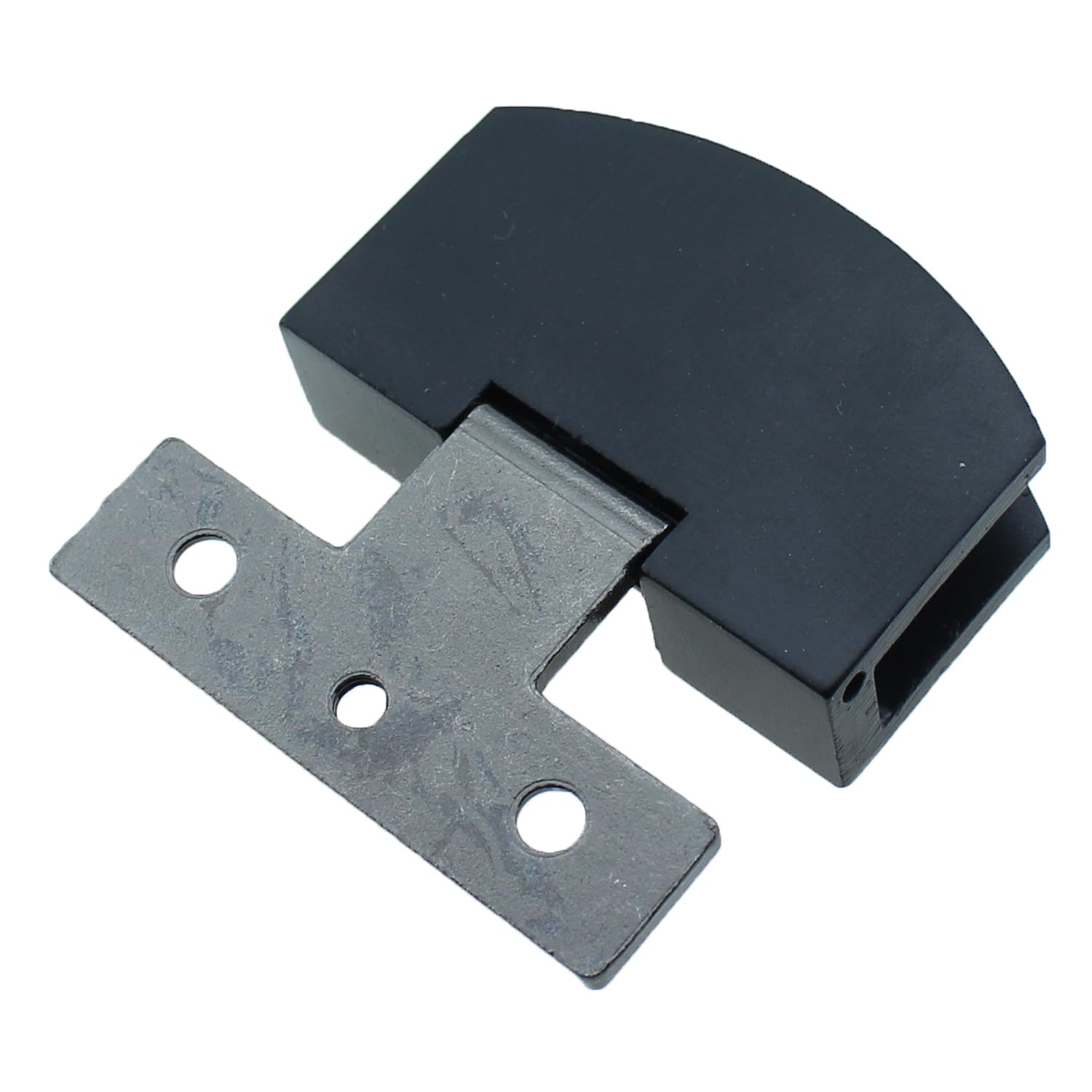 TAODAN Lot De 2 Charnières De Porte De Placard En Verre Finition Noire à 90 Degrés Pièce De Rechange En Alliage Métallique Pour Porte D'armoire à Vin Sans Cadre