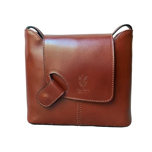 LaGaksta Isabella Italian Leather Crossbody Bag Brown