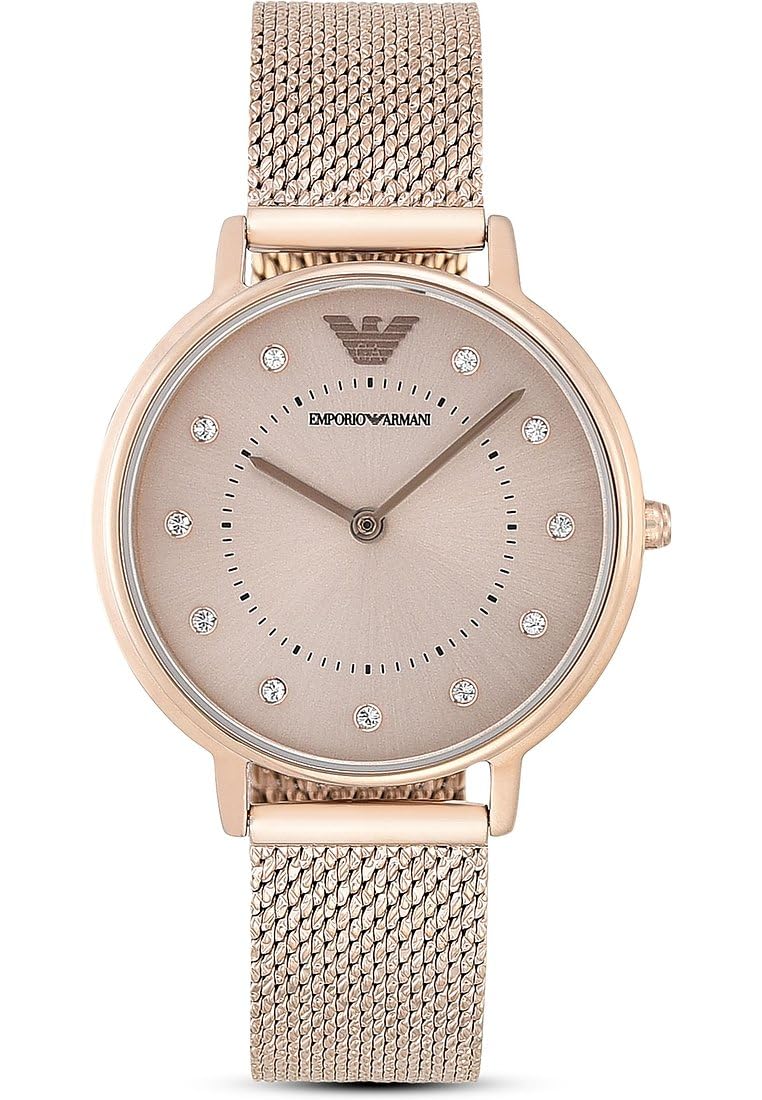 Emporio Armani Womens Quartz Watch, Analog Display And Stainless Steel Strap AR11129