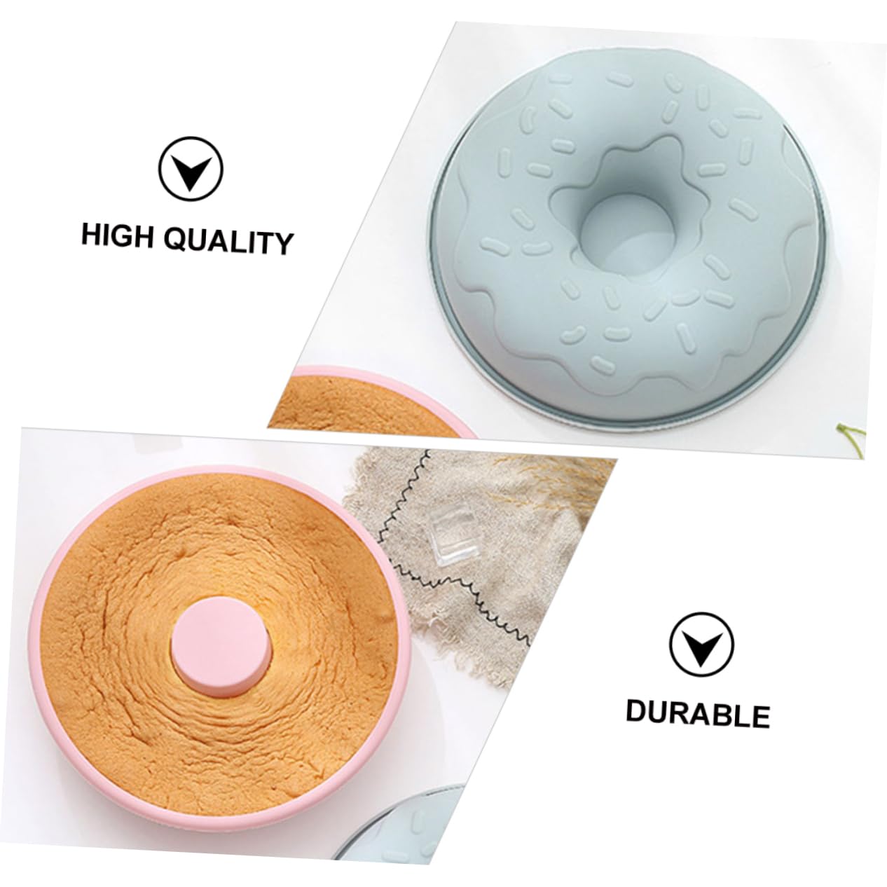 Cabilock 4 Piezas molde de donas magdalena de silicona mini moldes para pasteles molde muffins molde para magdalenas bandeja para hornear asadera molde creativo para donas mousse moho Gasa