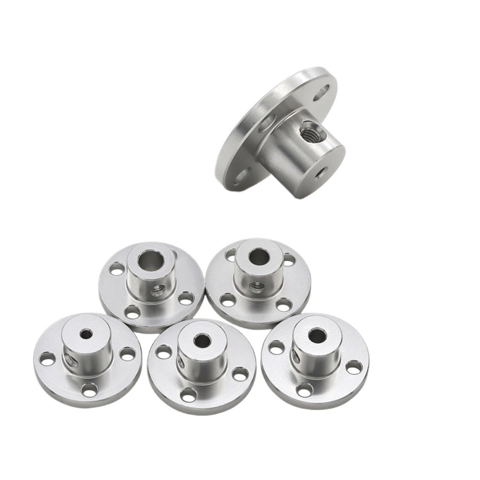 orificios de aleación de aluminio, Conector de acoplamiento de brida rígida de aleación de aluminio de varios tamaños(7mm)