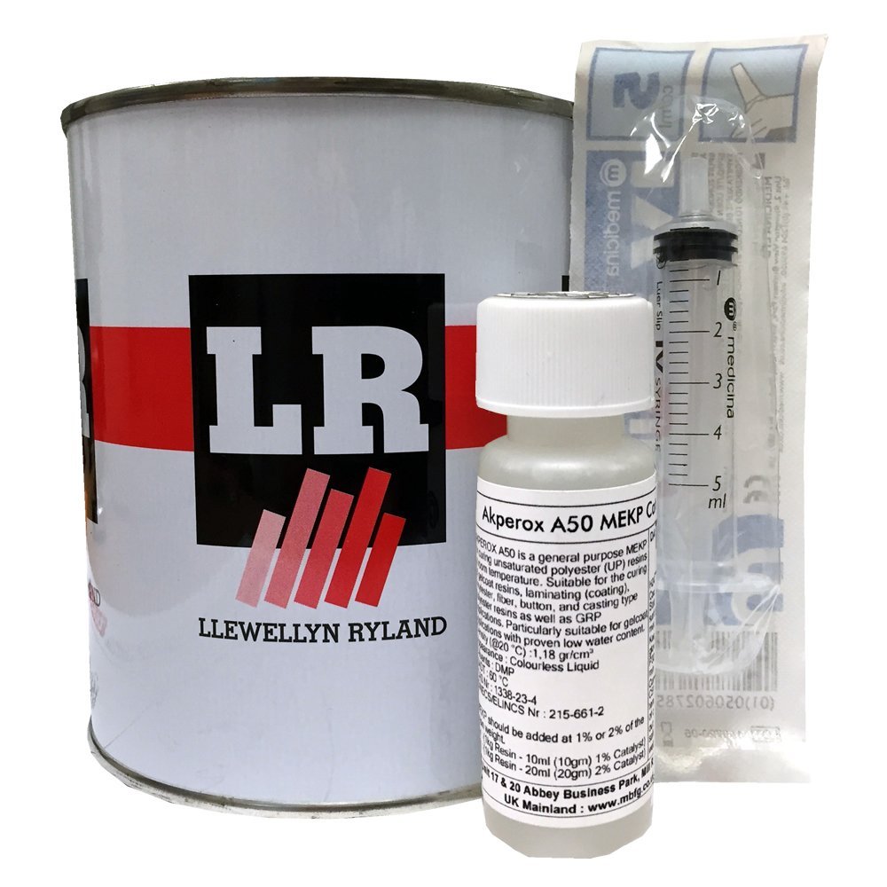 Polycraft LR Red Polyester Tooling Gelcoat & Catalyst & Syringe 1kg Kit
