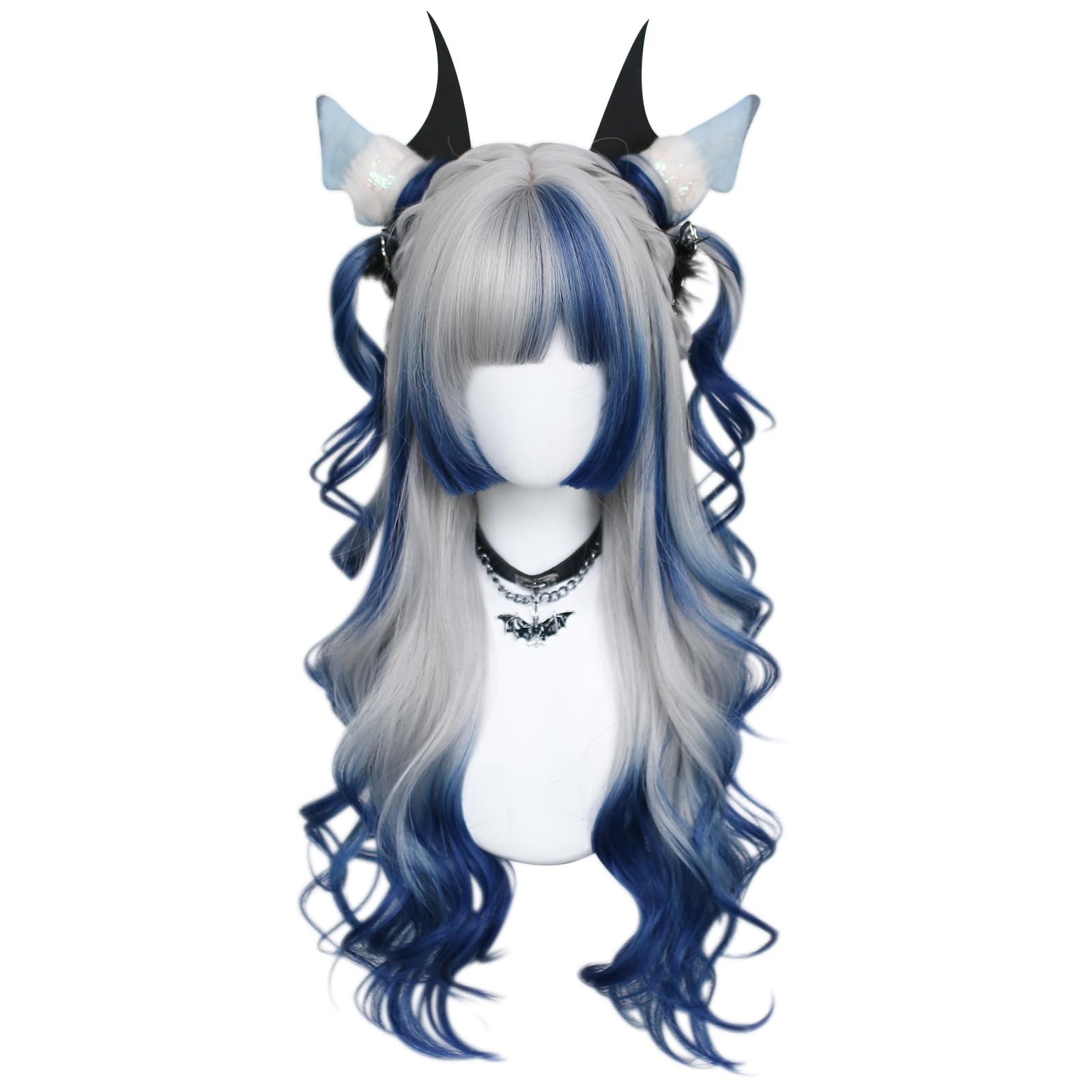 gradient Wigs cosplay Wig pink and lolita wigs anime wig halloween Wigs for women (No accessories included) ()