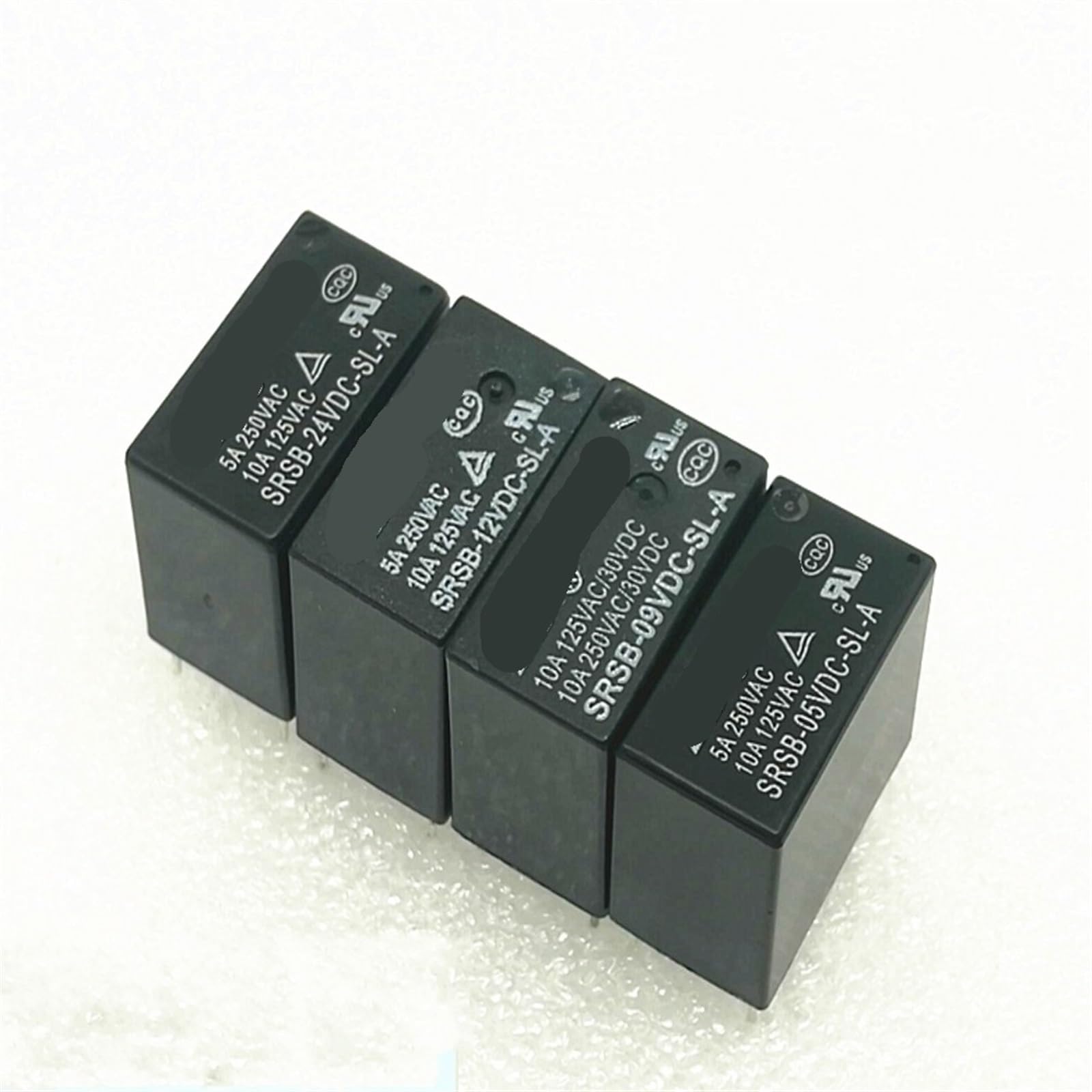 Relés SRSB-05VDC-SL-A de 5V y 4 pines componentes de conmutación 5 unidades 4