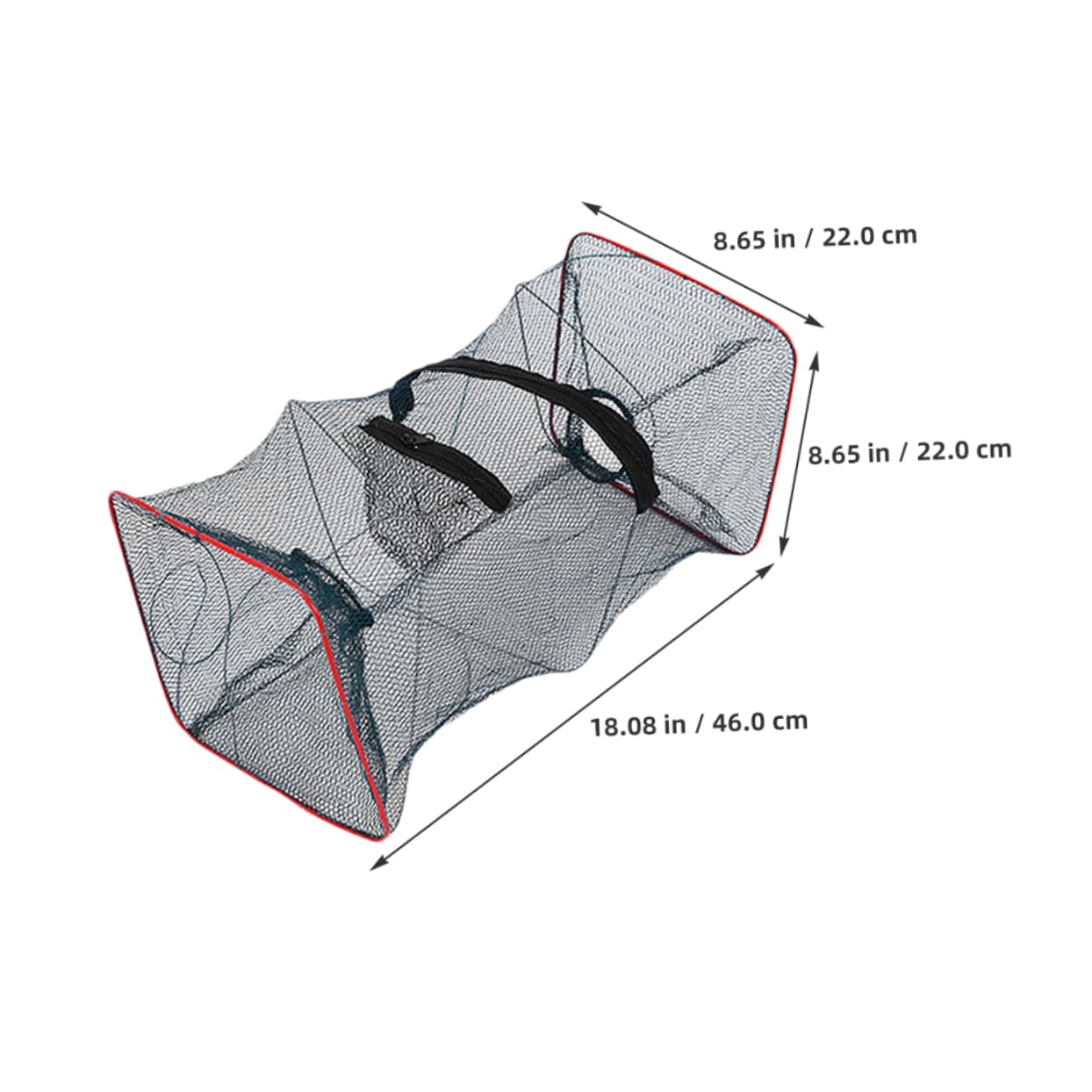 Toyvian Crab Traps Fish Traps Lobster Nets Collapsible Shrimp Bait Cage Nylon Mesh