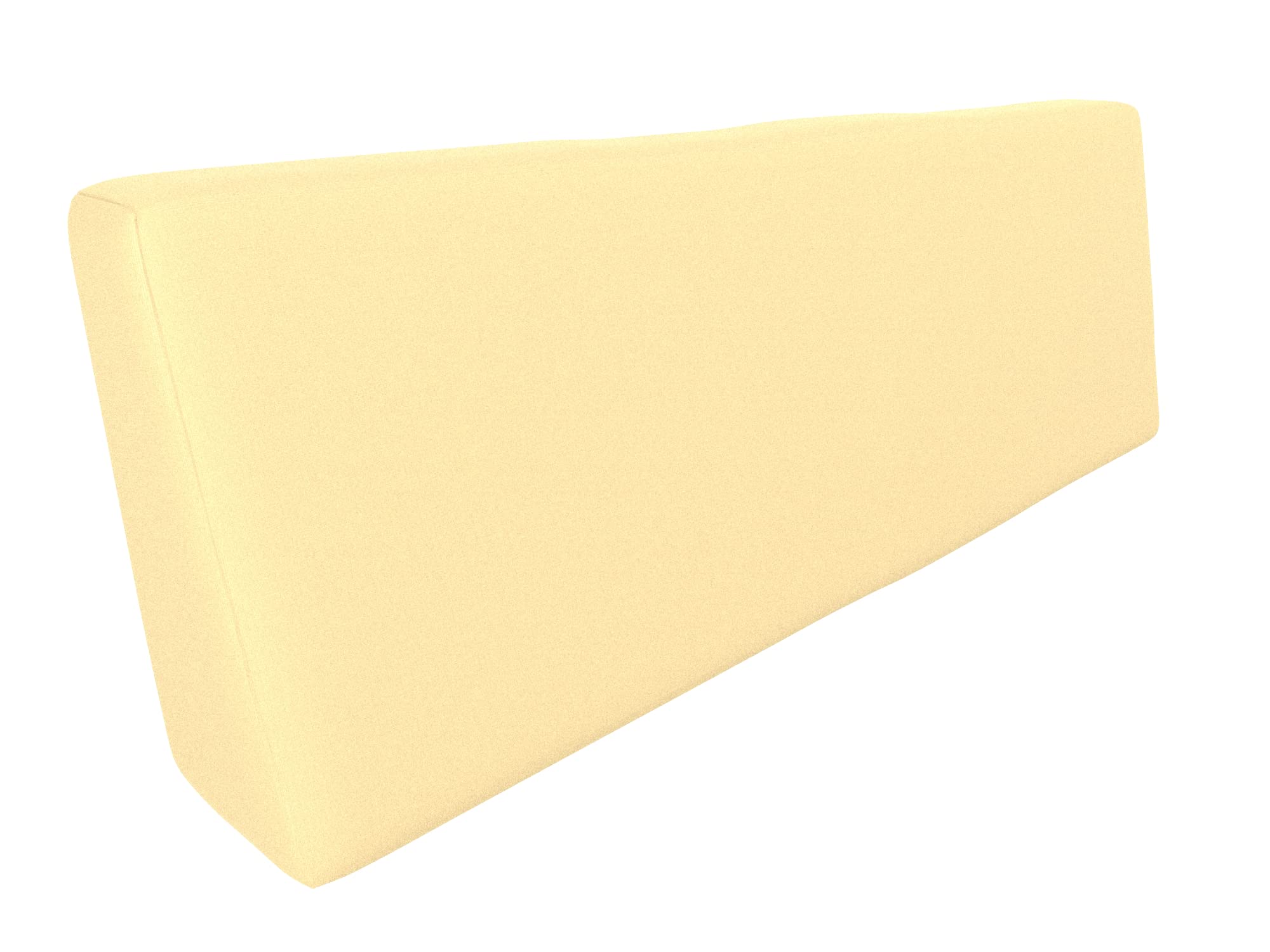 POKAR Euro Pallet Seating Set of 2: 1x seat cushion 120x80cm + 1x back cushion 120x40cm, cold foam, removable covers, Home Garden Furniture DIY, indoor outdoor pillow, without pallets, Beige — view 301