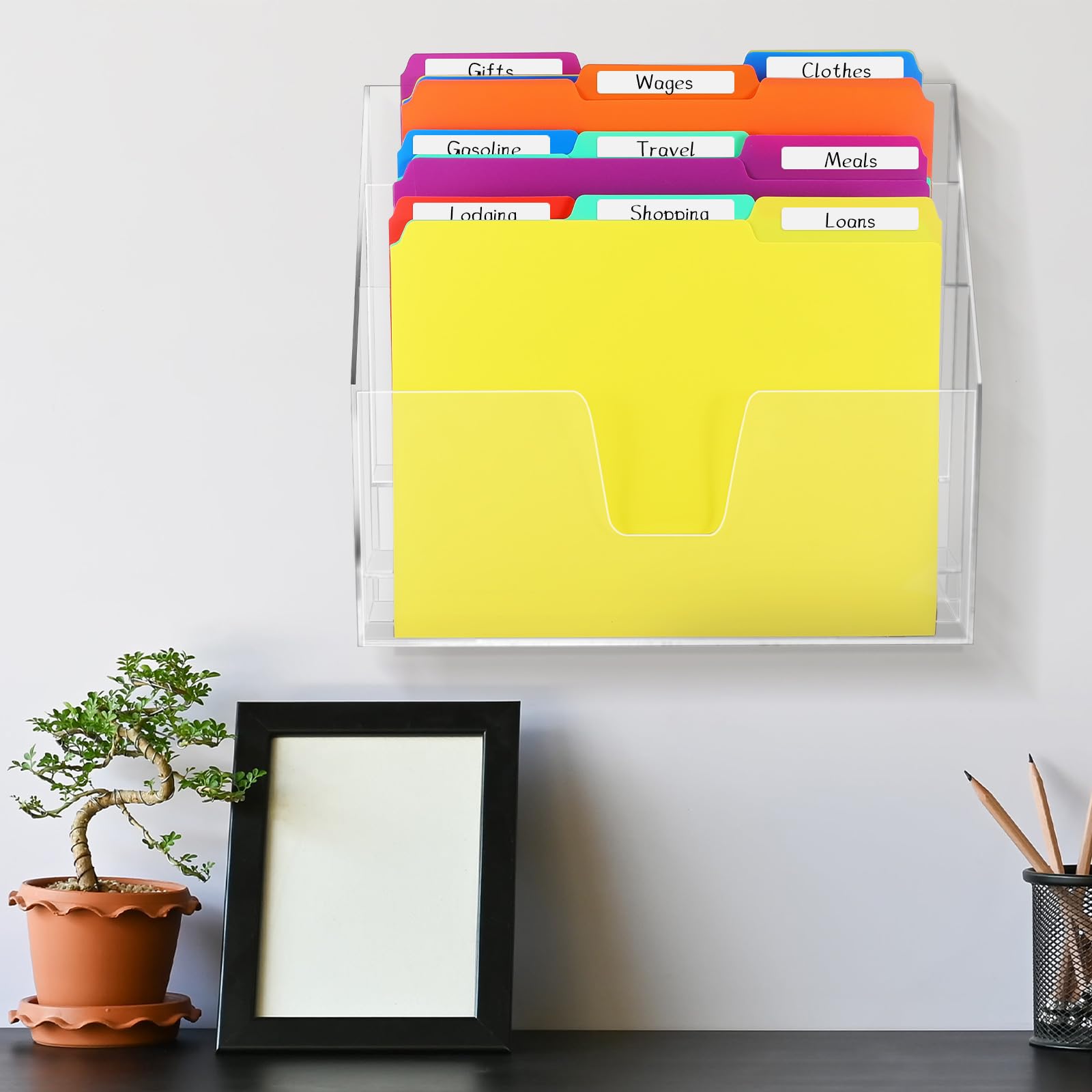 Amazon.com : Estune 12 Pack File Folders with Acrylic Vertical