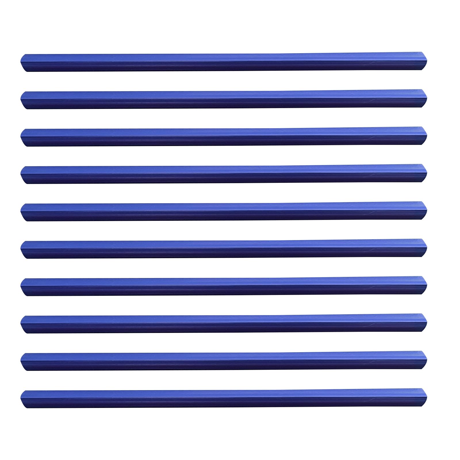 10Pcs 30.5x1.5cm Binding Bars Slide Grip, A4 Plastic Spine Bars, Blue Slide Binders for Home School Office Document Supplies