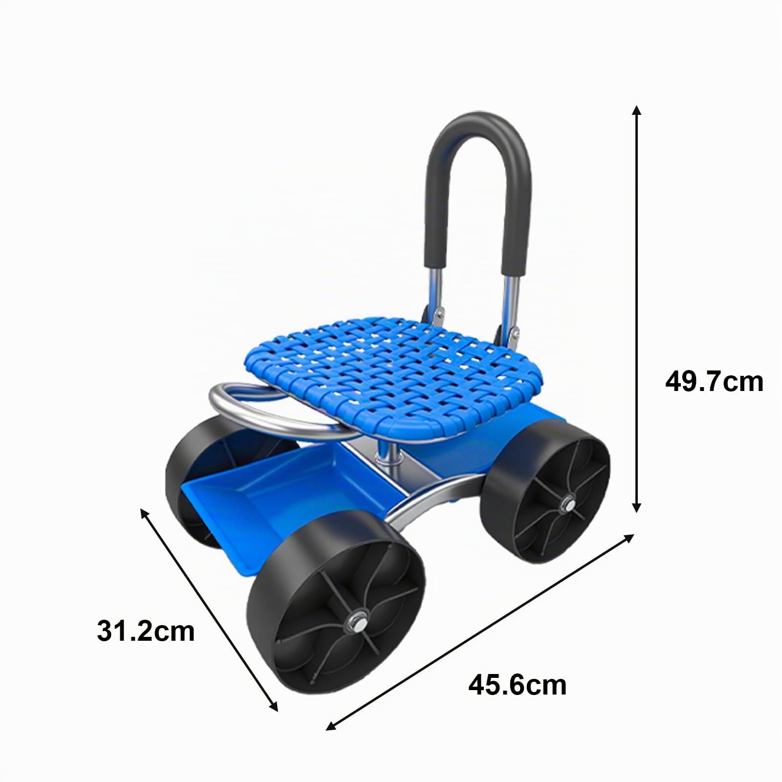 Rollender Gartenwagen, Gartensitz mit Rollen Garten Rollsitz